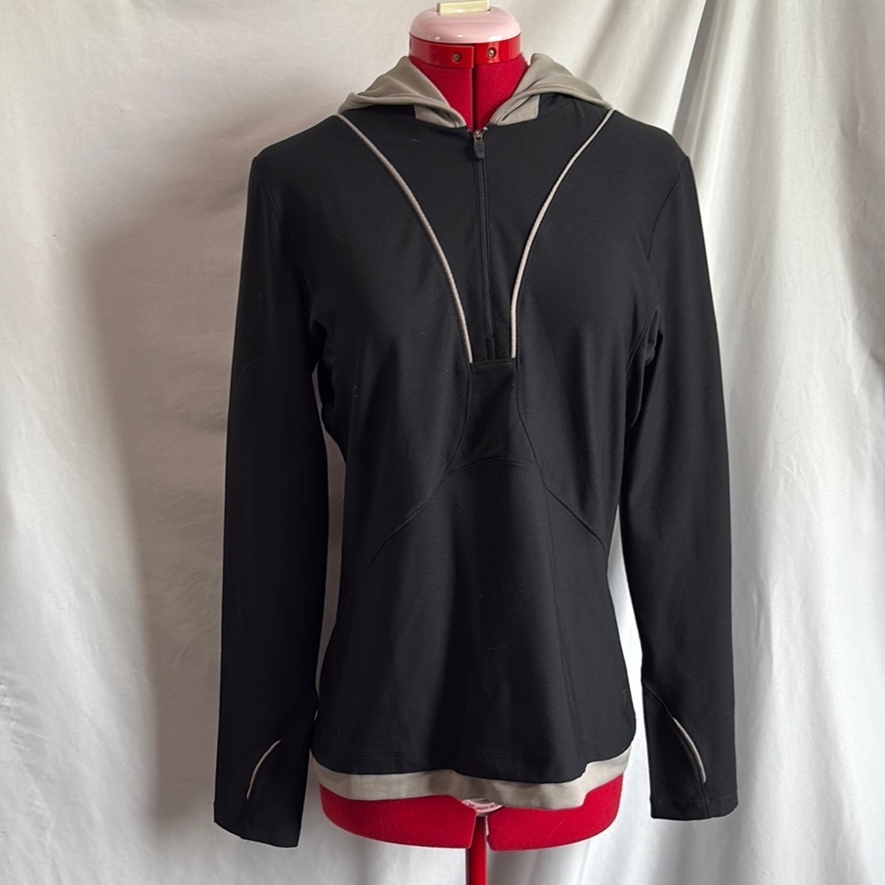 MPG Black and Gray Hoodie Sweatshirt Ll184